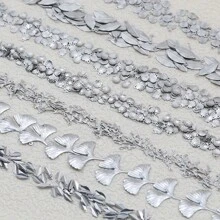 39/59pcs Stainless Steel Assorted Embossed Patterns, Leaf Embossed, Shell Embossed - Suitable For Jewelry Making, Handmade DIY Pendants, Necklaces, Bracelets, Earrings, Jewelry Accessories