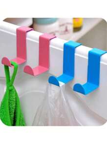 2 件装 Z 形金属门挂钩，不锈钢魔术 Z 形挂钩，安装方便，无需钻孔，非常适合在厨房、浴室、卧室悬挂外套、毛巾等