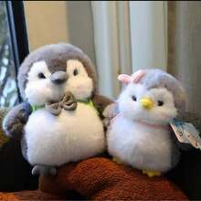 新品上市：可爱企鹅毛绒娃娃，儿童玩伴，安抚睡眠，舒缓压力，成人儿童皆宜，造型萌趣，材质柔软，适合房间、家居、办公室或派对装饰，男孩女孩皆宜，儿童礼物 - 惊喜礼物 - 生日礼物 - 圣诞礼物 - 复活节礼物 - 新年礼物 - 礼物 - 娃娃