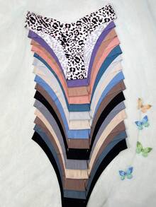 15/8/7 PCS Women's Low-Waist Seamless-Cut Briefs,Halloween Costumes,Christmas, Bragas Mujer,Featuring Comfortable, Soft And Breathable Wear, Good Quality, Highlighting Elegant And Sexy Temperament, Suitable For Yoga, Sports, Fitness, Daily Life, Home, Going Out And Work, Made Of Premium Fabric With Quick-Drying And Lightweight Properties. - 彩色 - 查看 4