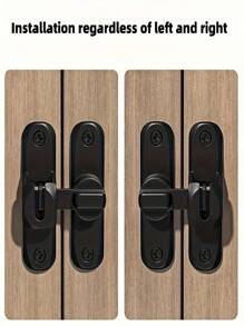 Latch Door Bolt No Drill Sliding Door Latch Catch Lockable Door Hasp Dedicated Lock Sliding Door Lock Clasp