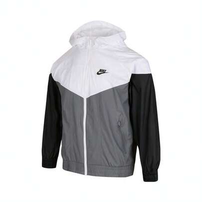Nike 青少年男孩 NSW RPL WR HD JKT SR 梭织连帽夹克 FZ5516-100