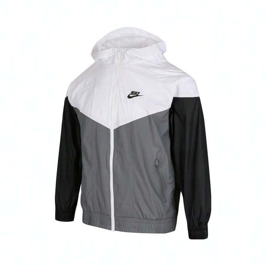 Nike 青少年男孩 NSW RPL WR HD JKT SR 梭织连帽夹克 FZ5516-100