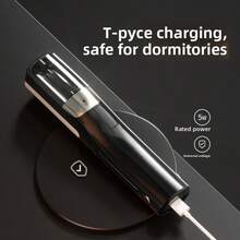 Recortador de puntas abiertas recargable por USB, herramienta de corte de puntas abiertas dañadas, recortador de puntas abiertas, cortapelos, recortador de puntas abiertas, cortapelos, cuidado del cabello, recortador de puntas abiertas automático para el verano, recortador de puntas abiertas recargable tipo C, recortador de puntas abiertas automático - Multicolor - Ver 4