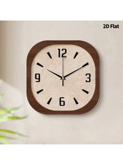 2D Flat 1pc Nostalgic Retro Home Creativity Wand Clock, Ultra Quiet Quartz Movement, No Ticking Sound, ation Painting Klok Living Room, Bedroom Office, able Watch, Unique Personalized, Clear Reading Time, In Bedroom, Studio, Ho Study, Kitchen Cafe, Perfect Family Friends Room view 2