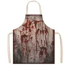 1 件万圣节儿童围裙，带有血腥飞溅设计，适合鬼屋服装，逼真的恐怖角色扮演配件，适合节日派对 - 彩色 - 查看 19