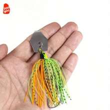 6pcs Weedless Chatterbait Spinner Lure Set With Glitter Iron Baits For Bass, Pike, Freshwater Fishing Gear