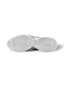 Nike Air Max Muse 男士运动鞋，白色皮革鞋面搭配金属银色覆面、纹理网眼鞋面和倾斜气垫，兼具时尚与舒适 FV1920-100 - 白色/金屬銀色 - 查看 5