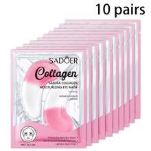 1对/5对/10对胶原蛋白保湿眼膜，凝胶眼膜，淡化细纹和皱纹，减少黑眼圈，改善眼部浮肿和放松，含有胶原蛋白和透明质酸，深层滋润，缓解干燥和粗糙的皮肤，提亮眼周，紧致眼部皮肤并增强弹性，适合所有肤质 - 彩色 - 查看 13