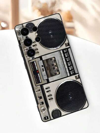 1 件创意收音机仿图案个性化热销磨砂纹理手机壳，握感舒适，兼容三星 Galaxy S20FE/S21FE/S23/A52/A54/A53/A14/A25/A34/A32/A05S/A15、Pixel 6/7/8/9a Pro、Redmi Note 13/13 Pro 和其他 Android 型号（适合作为新年、圣诞礼物送给朋友、女朋友、男朋友、家人）