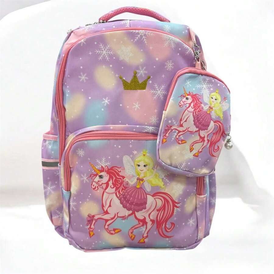 Women Fashion Backpacks - Purple - View 1