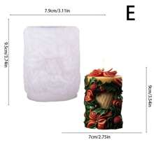 1pc Christmas Scented Candle Silicone Mold Christmas Tree Elk Diffuser Stone Diy Ornaments Mold Decorative Ornaments Plaster Mold Handmade Gift