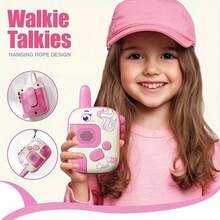 2pcs :Unicorn Walkie Talkies Toys For Girls And Boys,Birthday Gifts For 3+ Years Old, Camping Outdoor Games,Christmas Stocking Stuffers For Girls Kids,Interactive Role-Playing Toy