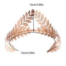 Baroque Leaf Crown Hairband Headpiece - Women's Hair Accessories For Wedding, Bridal And Bridesmaid Gifts And Holiday, Birthday Gifts