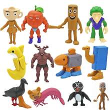 Enfeites de tubarão italianos Tralalero Tralala. Coleção de animais fantásticos com design exclusivo (banana, elefante, sapo verde, tubarão, hipopótamo) - Decoração de escritório de plástico durável com mesa de trabalho, presente de Natal para fãs TungTungTungSahur