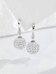 1 件 925 纯银珠宝香巴拉奢华锆石女款流行原创高端复古耳钉时尚配饰创意礼物 - 單隻耳環 - 查看 7