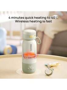 PHILIPS [Type-C Smart  Cup] AWP2770 Wireless Quick Heating Cup 4 Minutes 40℃ Precise Temperature Control 0.32L Mini Capacity Rechargeable Heating Cup For Office And Home Use Light Green - Light Green - View 2