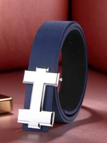 时尚休闲腰带，配银色光滑H型扣，设计师奢华高品质，合身，完美适用于工作服、万圣节、休闲、商务、街头、波西米亚风、西部风、户外等场合，是送给男士、丈夫、男友、父亲、爸爸的圣诞礼物。 - 多色 - 查看 11