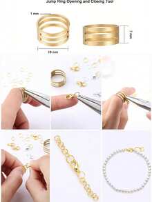 (Tool Pliers, Ring, Tweezers Optional Set) 1 Box Jewelry Accessories Kit Open Jump Rings Lobster Clasp Hook Pliers Tweezers Suitable For DIY Bracelet Necklace Jewelry Making - J10-2 - View 3
