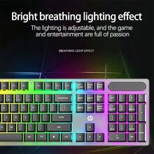 HP Bộ bàn phím và chuột chơi game KM300F Bàn phím cảm ứng cơ Chuột Có thể điều chỉnh 1000DPI Đồng bộ hóa đèn nền đầy màu sắc Cắm và chạy Lựa chọn hàng đầu cho người mới bắt đầu chơi thể thao điện tử - màu đen - Xem 5