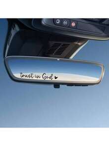 Trust In God, Faith Hope Love, Self-Adhesive Shiny Look, Teacher Religious Gifts, "Trust In God" With Heart Graphics - Christian Church Decorations For Churches, Homes, Schools And Offices!