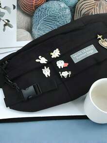 1/5pcs Cute Tooth Brooch, Creative Dental Themed Designs Like Super Tooth & Princess Tooth, Suitable For Casual Outfits Like Denim, Backpacks, Great Gift For Friends, Adorable Accessory, Creative Brooch, Fashion Essential - Multicolor - View 5