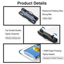 通用防水手机袋适用于 15 14 13 12 11 Pro Max XS Plus Galaxy 手机，夜光防水袋最大支持 7.0 英寸，气囊设计，海滩和旅行必备