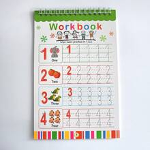 Lachilly 26 Alphabet Tracing Letter Workbook Preschool Kids Learning Training Book Educational Toy With Erasable Pen Handwriting Exercise Book For Children Letter Numbers Skills Development Calligraphy Reusable Practice Book - Multicolor - View 5