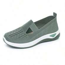 2025 New Style Lightweight And Breathable Women's Casual Hollowed-Out Sports Shoes. Made Of EVA And Fabric Materials, With A Low-Top Design, Suitable For All Seasons. - Green - View 6