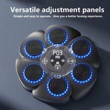 Equipo de Entrenamiento Electrónico para Golpes en Casa, MÃquina de Boxeo Musical Inteligente con Objetivo para Adultos - Tipo de Enchufe A USA (110-127V) - Ver 6