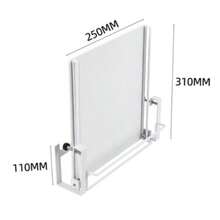 Folding Table Top Storage Rack Cabinet Door Extension Hanging Table Board Home Kitchen Multifunctional Auxiliary Table Partition Table - White - View 4