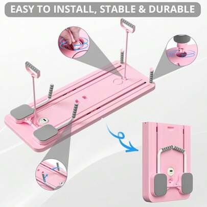 1pc Foldable Pilates Pad In Pink, Purple, Black, Home Use Portable, Training For Hips, Legs, Waist, Abdomen, Arms, Great Gift For Mother's Day, Valentine's Day