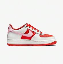 NIKE 女款 FORCE 1 BG 休闲运动鞋，新款百搭运动鞋，HV5165-121 - 紅色 - 查看 3