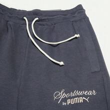 Puma 女式棉质抽绳直筒裤、阔腿运动裤 62656869 - 銀河灰 - 查看 3