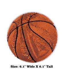 1 pieza Parche bordado con lentejuelas de baloncesto, insignia bordada DIY para planchar - Multicolor - Ver 7