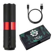 1 Stück T-Rex CORE kabellose Tattoo-Maschine Stift mit rotierendem Antrieb, Akku-Betrieb mit tragbarer 1800mAh Stromversorgung und LED-Digitalanzeige