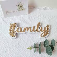 1pc Wooden Letter Pattern Hanging Decoration Best Gifts Birthday Graduation - Multicolor - View 8