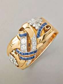 1 PC Glamorous Cubic Zirconia Ring For Women Wedding Engagement Valentine's Day Party Gift - 1# - View 1