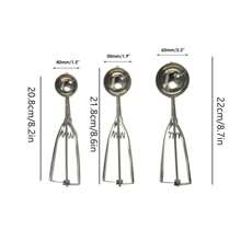 1 个耐用球形食物勺，适用于水果勺、冰淇淋和水果勺、重型中号冰淇淋/饼干面团勺