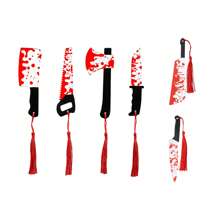 1/6 件血腥恐怖亚克力水晶刀书签血腥恐怖礼物送给朋友万圣节礼物复活节礼物送给男士女士