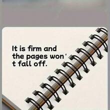 Premium Black Art Sketchbook - Spiral Bound, Thick Paper Pages, Suitable For Drawing And Sketching, Available In Bulk Packs, A4 And 8K Sizes, Art Student Supplies, Practical Design,For School Supplies,Back To School - Black Cover - View 5