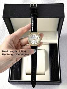 1 pieza Reloj de joyería de lujo para mujer Pablo Raez de 18K oro, con cristales, elegante, de marca superior, nuevo diseño brillante de diamantes, reloj de cuarzo para mujer