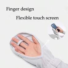 1 Pair Summer Sun Protection Sleeves, Horseshoe Sleeves, UV Resistant Bags, Finger Sleeves, Ice Silk Cycling And Driving Loose Horseshoe Sleeves - Multicolor - View 4