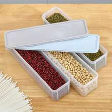 Portable 4-Color Noodle And Spaghetti Container With Lid, Clear Storage Box For Preserving Cereals In The Kitchen - Transparent - View 4