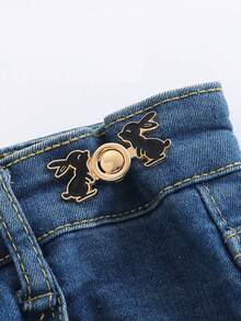 一套束腰带，可调节腰带扣，适用于牛仔裤，无需缝纫，纽扣调节，适合裤子和裙子，女士束腰带别针套装，收紧腰部别针，夹式牛仔裤可调节腰夹，连衣裙和裤子的时尚配饰，适合日常穿着 - 彩色 - 查看 8