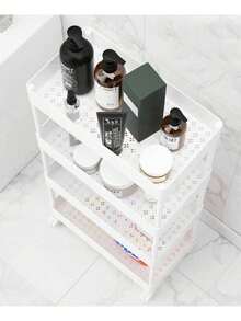 Carrito De Almacenamiento Multiusos Para La Cocina 4 Niveles - Blanco - Ver 4