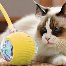 Cat Interactive Ball Toy Automatic Rolling Ball With Tail Rechargeable Smart Pet Interactive Toy Intelligent Mouse For Cat