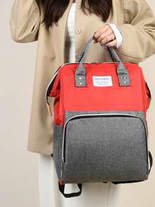 Mochila Multifuncional Bolsa de Fraldas, Bolsa de Mamãe Casual de Grande Capacidade
