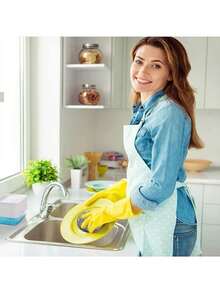 Stainless Steel Brush Cleaner Balls, Multi-Purpose Kitchen Cleaning Scrubber. Essential Cleaning Tool For Home, Outdoor, & BBQ. 2-In-1 Sponge & Cleaning Ball,Kitchen,Bathroom,Home,Household Supplies - Bạc - Xem 3