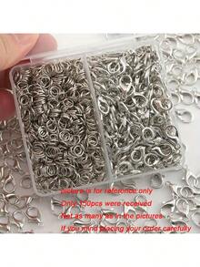 150 件/盒珠宝制作套件：50 件龙虾扣和 100 件跳环，用于 DIY 手链、项链、脚链和珠宝配件 - DIY配件 - 查看 9